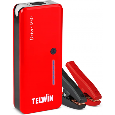 Telwin Drive 1250 - Démarreur portable multifonction - power bank - Publicité Telwin Drive 1250 - Démarreur portable multifonction - power bank - Publicité
