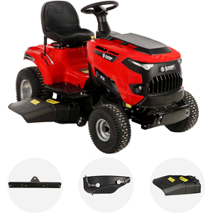 Blue Bird TR SL 98M - Tracteur tondeuse avec transmission mécanique - éjection latérale et mulching - Publicité Blue Bird TR SL 98M - Tracteur tondeuse avec transmission mécanique - éjection latérale et mulching - Publicité