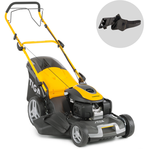Stiga Combi 55 SQ H - Tondeuse à gazon thermique autotractée - Moteur Honda GCVx200 - Largeur de coupe 53 cm - Publicité Stiga Combi 55 SQ H - Tondeuse à gazon thermique autotractée - Moteur Honda GCVx200 - Largeur de coupe 53 cm - Publicité