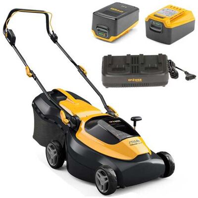 Stiga Collector 140 AE Kit - Tondeuse à batterie - 20V/4.0Ah - Largeur 38cm - Publicité Stiga Collector 140 AE Kit - Tondeuse à batterie - 20V/4.0Ah - Largeur 38cm - Publicité