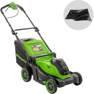 Greenworks LM4104 - Tondeuse à gazon à batterie 40 V - SANS BATTERIE NI CHARGEUR - Publicité Greenworks LM4104 - Tondeuse à gazon à batterie 40 V - SANS BATTERIE NI CHARGEUR - Publicité