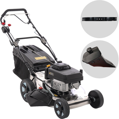 Marina Systems MX 57 SK 3V - Tondeuse à gazon thermique tractée - Moteur Kawasaki FJ180V - Publicité Marina Systems MX 57 SK 3V - Tondeuse à gazon thermique tractée - Moteur Kawasaki FJ180V - Publicité