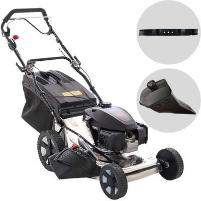 Marina Systems MX 57 SH 3V - Tondeuse à gazon thermique tractée - Moteur Honda GCVx 200 - Acier INOX - Publicité Marina Systems MX 57 SH 3V - Tondeuse à gazon thermique tractée - Moteur Honda GCVx 200 - Acier INOX - Publicité