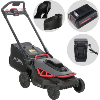 MOVA GL620 - Tondeuse à gazon à batterie - 60 V 5 Ah - Coupe 47 cm - Publicité MOVA GL620 - Tondeuse à gazon à batterie - 60 V 5 Ah - Coupe 47 cm - Publicité