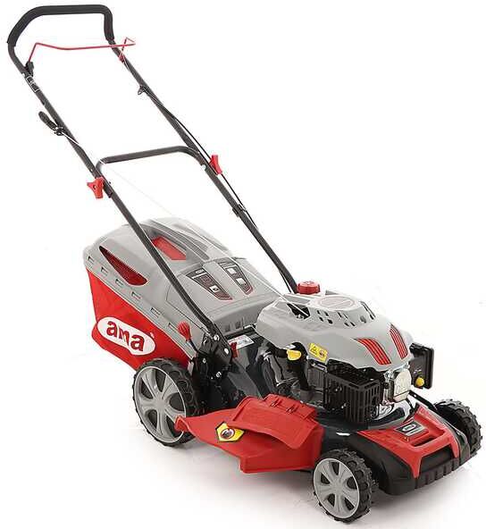 Tondeuse à gazon poussée Ama NRS 465T essence - 4en1: bac, mulching, éjection latérale, postérieure