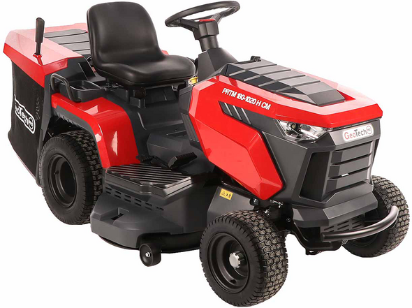 GeoTech-Pro PRTM 180-1020 H-CM - Tracteur tondeuse - Transmission hydrostatique - Bac de ramassage