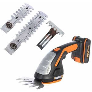 Worx WG801E - Sculpte-haie à batterie 4 en 1- 20V - 2Ah