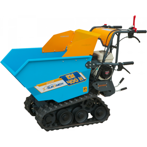 EuroMech Brouette motorisée à chenilles EuroMech EM400H-Dump - Caisson dumper avec charge de 400 Kg