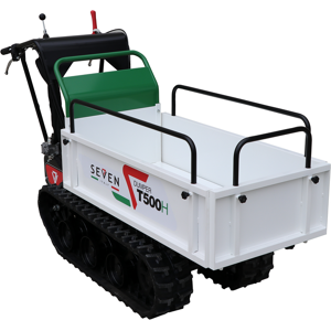 Brouette à chenilles Seven Italy T500H GX - benne extensible - capacité 500 kg - Publicité Brouette à chenilles Seven Italy T500H GX - benne extensible - capacité 500 kg - Publicité