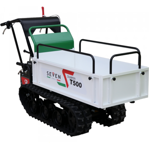 Brouette à chenilles Seven Italy T500 GX - Benne extensible - Capacité 500 kg - Publicité Brouette à chenilles Seven Italy T500 GX - Benne extensible - Capacité 500 kg - Publicité