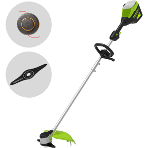 Désherbeuse Greenworks GD60BC à batterie - Lame en acier - Publicité Désherbeuse Greenworks GD60BC à batterie - Lame en acier - Publicité