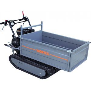 Brouette motorisée à chenilles Wortex SFL 500 - Caisson extensible avec charge de 500 Kg - Publicité Brouette motorisée à chenilles Wortex SFL 500 - Caisson extensible avec charge de 500 Kg - Publicité