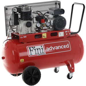 Fini Advanced MK 102-100-2M - Compresseur d'air électrique monophasé à courroie - Moteur 2 CV - 100 L - Publicité Fini Advanced MK 102-100-2M - Compresseur d'air électrique monophasé à courroie - Moteur 2 CV - 100 L - Publicité