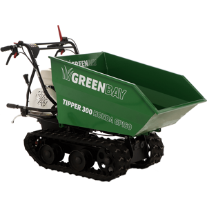 Brouette motorisée à chenilles dumper GreenBay Tipper 300 - Moteur Honda GP160 - Publicité Brouette motorisée à chenilles dumper GreenBay Tipper 300 - Moteur Honda GP160 - Publicité