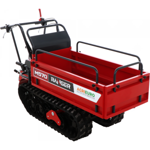 AgriEuro Premium Brouette motorisée à chenilles extensible Ranger M570 - Moteur Honda GX200 - Publicité AgriEuro Premium Brouette motorisée à chenilles extensible Ranger M570 - Moteur Honda GX200 - Publicité