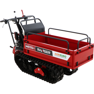 AgriEuro Premium Brouette motorisée à chenilles extensible Ranger M570 H-E - Moteur Honda GX200 - Démarrage électrique - Publicité AgriEuro Premium Brouette motorisée à chenilles extensible Ranger M570 H-E - Moteur Honda GX200 - Démarrage électrique - Publicité