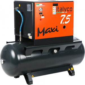 Italyco Maxi 8/270 - Compresseur rotatif à vis - Pression max 10 bar - Publicité Italyco Maxi 8/270 - Compresseur rotatif à vis - Pression max 10 bar - Publicité