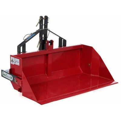 Godet arrière pour tracteur GeoTech de 140 cm - Série médium-lourde - capacité charge 500 kg - Publicité Godet arrière pour tracteur GeoTech de 140 cm - Série médium-lourde - capacité charge 500 kg - Publicité