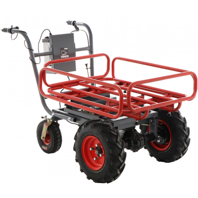 Geotech CAR 300T-T PLUS Akku-Schubkarre - Batterie lithium 40V - Publicité Geotech CAR 300T-T PLUS Akku-Schubkarre - Batterie lithium 40V - Publicité