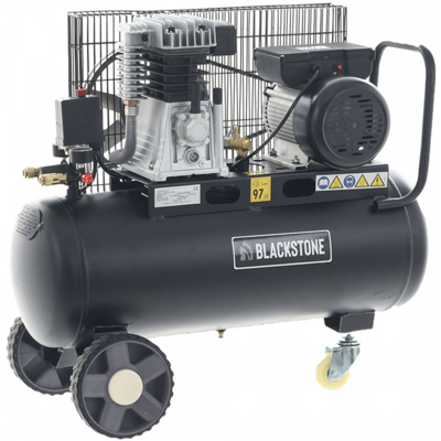 BlackStone B-LBC 50-20 - Compresseur d'air électrique à courroie - Moteur 2 CV - 50 L - Publicité BlackStone B-LBC 50-20 - Compresseur d'air électrique à courroie - Moteur 2 CV - 50 L - Publicité