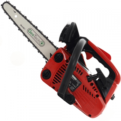 GeoTech GMS 25-25C - Tronçonneuse thermique pour l'élagage - Lame carving 25 cm - Publicité GeoTech GMS 25-25C - Tronçonneuse thermique pour l'élagage - Lame carving 25 cm - Publicité