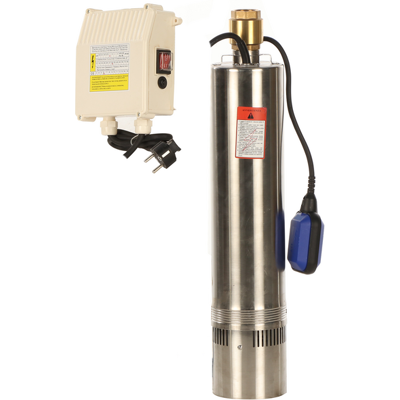 Ribimex PRPVC751/43F - Pompe immergée pour puits - 750 W - Eau claire - Publicité Ribimex PRPVC751/43F - Pompe immergée pour puits - 750 W - Eau claire - Publicité