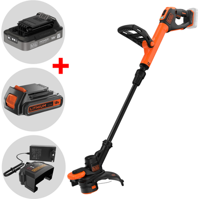 Black & Decker BCST918D1-QW - Coupe-bordure à batterie 18V 2Ah + une batterie 18V 2Ah offerte - Publicité Black & Decker BCST918D1-QW - Coupe-bordure à batterie 18V 2Ah + une batterie 18V 2Ah offerte - Publicité