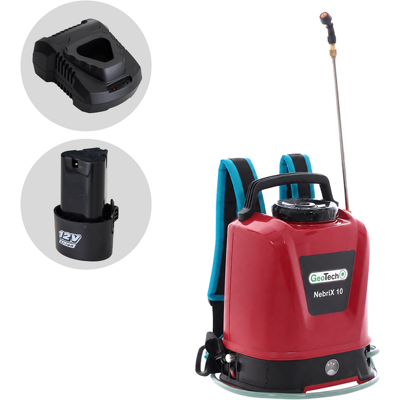 GeoTech NEBRIX 10 - Pompe de pulvérisation à dos à batterie - 10 litres - 12 V 2.6 Ah - Publicité GeoTech NEBRIX 10 - Pompe de pulvérisation à dos à batterie - 10 litres - 12 V 2.6 Ah - Publicité
