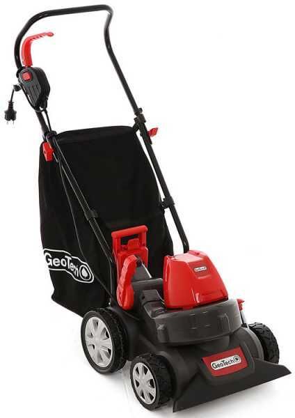 GeoTech LV 200 E Aspirateur de feuilles à roues - moteur électrique 1600W - Bac 45L - Souffleur