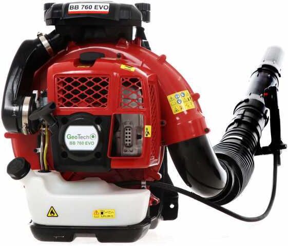 Souffleur à feuilles thermique à dos GeoTech BB760EVO - dossière rembourrée - 3,6 HP