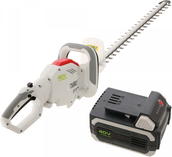 Ikra IAHS 40-5425 - Taille-haies à batterie 40V/2,5Ah - Lame de 54 cm