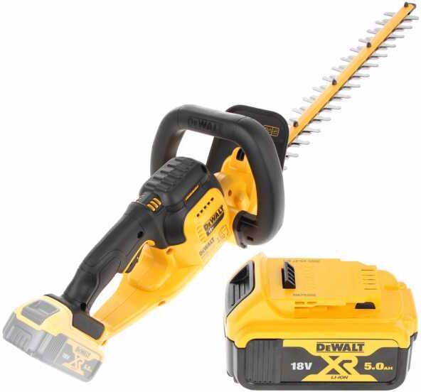 Taille-haies électrique à batterie DEWALT DCMHT563P1-QW - lame de 55cm - Batterie 18V 5Ah