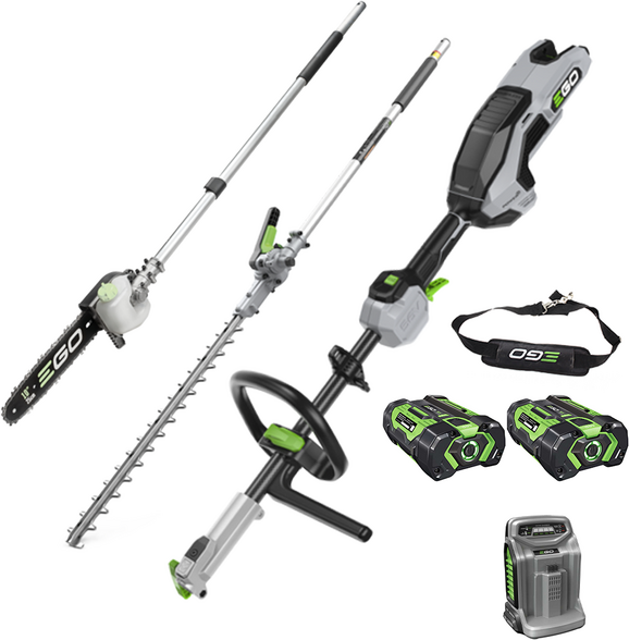 PROMO EGO MHCC 1022 E - Kit multifonction taille-haie + élagueuse à batterie - 2x 56V 2.5Ah