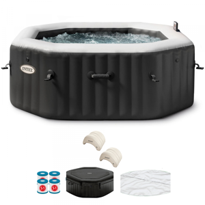 Piscine hydromassage spa Intex Octogonale Jet & Bubble Deluxe 28458EX