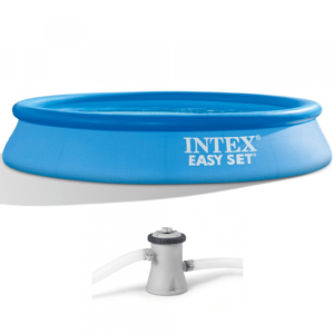 Intex Piscine gonflable Intex Easy Set 28118NP + Pompe filtre