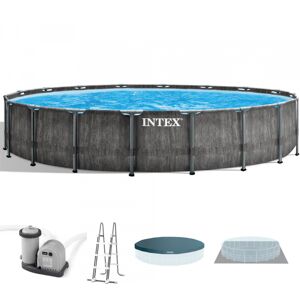 Intex Piscine Ronde Intex Prisma Frame Greywood 26744NP