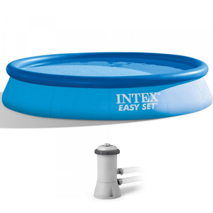 Intex Piscine gonflable Intex Easy Set 28132NP + Pompe filtre