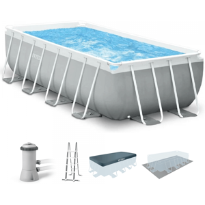 Intex Prisma Frame 26792NP - 488x244x107 cm - Piscine hors-sol - Publicité Intex Prisma Frame 26792NP - 488x244x107 cm - Piscine hors-sol - Publicité