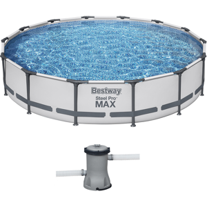Bestway Steel Pro max 56595 - Ø427x84 cm - Piscine ronde - Publicité Bestway Steel Pro max 56595 - Ø427x84 cm - Piscine ronde - Publicité