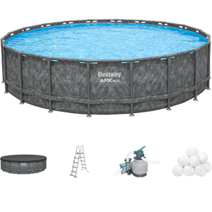 Bestway APX 365 561JZ - Ø671x132 cm - Piscine ronde pour 16-20 personnes - Publicité Bestway APX 365 561JZ - Ø671x132 cm - Piscine ronde pour 16-20 personnes - Publicité