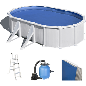 Gre Atlantis Ovale 610x375x120cm - Piscine hors-sol en acier - Filtre Aqualoon - Publicité Gre Atlantis Ovale 610x375x120cm - Piscine hors-sol en acier - Filtre Aqualoon - Publicité