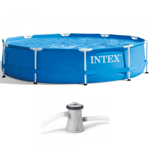 Piscine ronde Intex Metal Frame 28202NP + Épurateur à cartouche