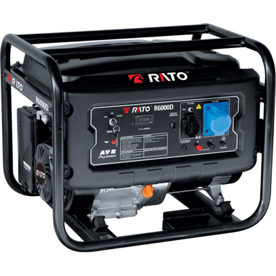 Rato R6000D AVR - Groupe électrogène à essence avec AVR et dém. électrique 6 kW - Continue 5.5 kW Monophasé - Publicité Rato R6000D AVR - Groupe électrogène à essence avec AVR et dém. électrique 6 kW - Continue 5.5 kW Monophasé - Publicité