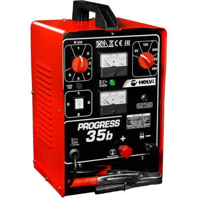 Helvi Progress 35B - Chargeur de batterie portatif - 6/12/24/36/48 V - Monophasé - Publicité Helvi Progress 35B - Chargeur de batterie portatif - 6/12/24/36/48 V - Monophasé - Publicité