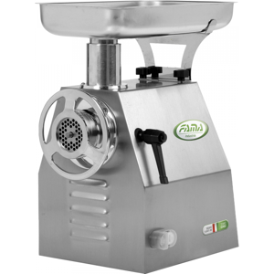 Fama Industrie Fama TI22R - Hachoir à viande électrique - Corps en acier inox - Groupe de hachage en fonte - 400V - Publicité Fama Industrie Fama TI22R - Hachoir à viande électrique - Corps en acier inox - Groupe de hachage en fonte - 400V - Publicité