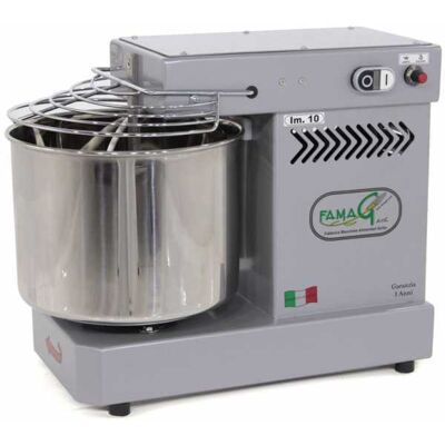 Pétrin à spirale électrique à spirale Famag IM 10 à 10 vitesses, capacité 10 KG - Gris - Publicité Pétrin à spirale électrique à spirale Famag IM 10 à 10 vitesses, capacité 10 KG - Gris - Publicité