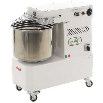 Pétrin à spirale Famag IM15 à 10 vitesses avec moteur électrique monophasé - 15 KG - Publicité Pétrin à spirale Famag IM15 à 10 vitesses avec moteur électrique monophasé - 15 KG - Publicité