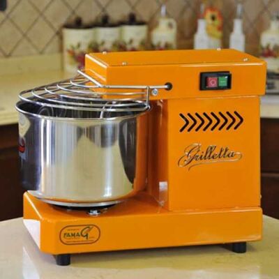 Pétrin à spirale électrique - Famag Grilletta IM5 Color - Orange 5 kg - 8 L - Publicité Pétrin à spirale électrique - Famag Grilletta IM5 Color - Orange 5 kg - 8 L - Publicité