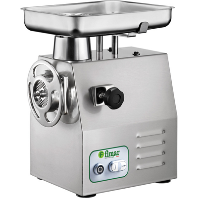 Fimar 22RG - Hachoir à viande électrique - 230 V - 1.5 CV - Groupe de hachage en INOX - Avec inverseur de marche - Publicité Fimar 22RG - Hachoir à viande électrique - 230 V - 1.5 CV - Groupe de hachage en INOX - Avec inverseur de marche - Publicité