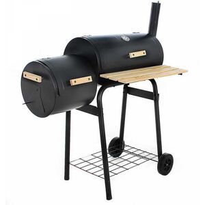 Royal Food Barbecue à charbon CB 400-2 avec grille en acier - fumoir - Surface de cuisson 54x30 cm